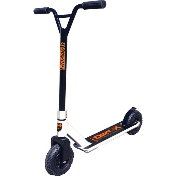 Adrenalin DIRT-X Off Road BMX Lightweight Push Ride On Kids/Teens Scooter White