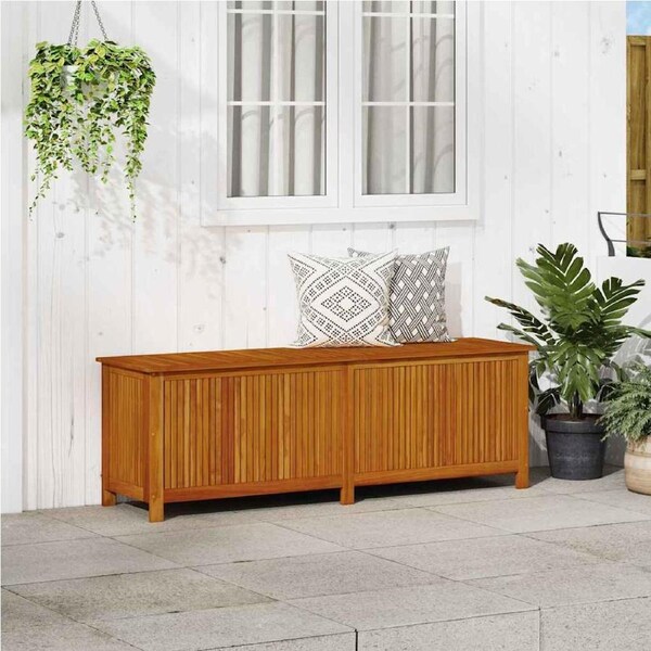 Garden Storage Box 175x50x58 cm Solid Wood Acacia vidaXL
