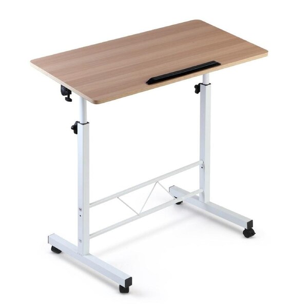 Portable Mobile Adjustable Height Computer Study Office Laptop Desk