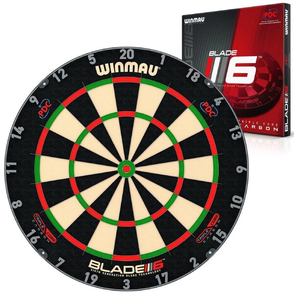 Professional Level Winmau Blade 6 TRIPLE CORE Dartboard THE BEST