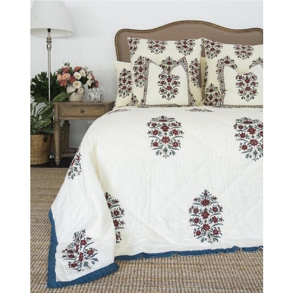 Gulbahar Quilt - Ruby (Queen - 210 cm x 210 cm)