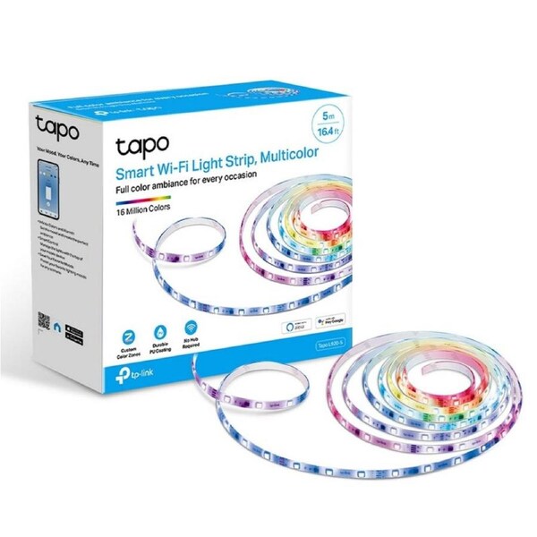 TP-Link Tapo L920-5 Smart Wi-Fi Light Strip, Multicolor, No Hub Required