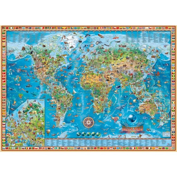Heye - Map Art, Amazing World Puzzle 2000pc