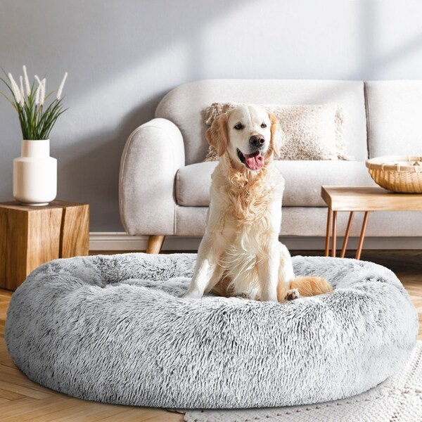 110cm i.Pet Dog Bed Pet Beds Large Charcoal