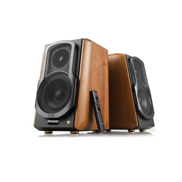 Edifier S1000MKII 2.0 Active Lifestyle Bookshelf Bluetooth Studio Speakers Brown (LS)