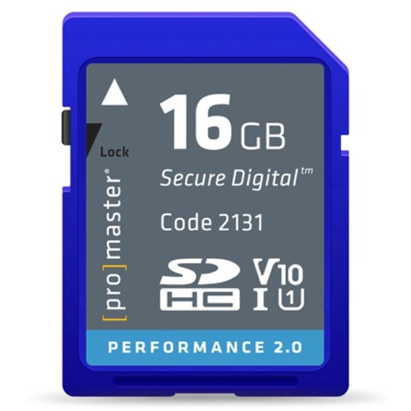 ProMaster SDHC Performance 16GB (2.0) - V10 Memory Card