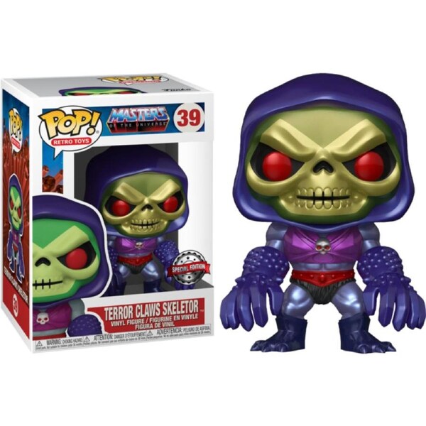 Masters of the Universe - Skeletor with Terror Claws Metallic #39 Pop! Vinyl