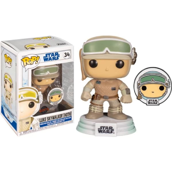 Star Wars: Across The Galaxy – Luke Skywalker Hoth #34 Pop! Vinyl with with Enamel Pin