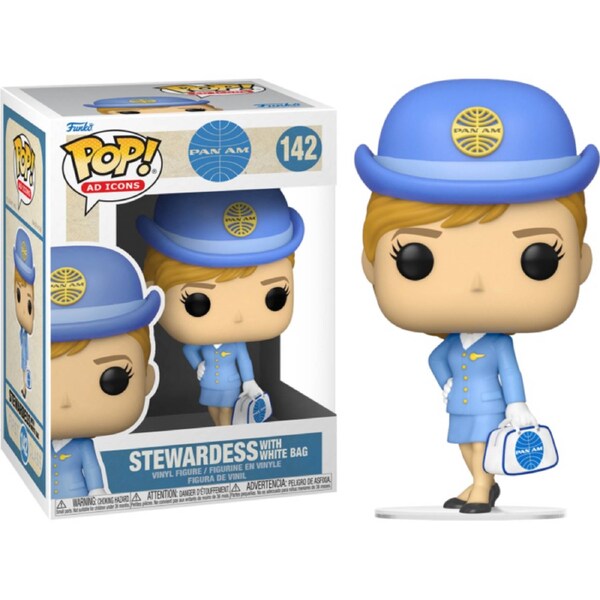 Pan Am - Stewardess with White Bag #142 Pop! Vinyl