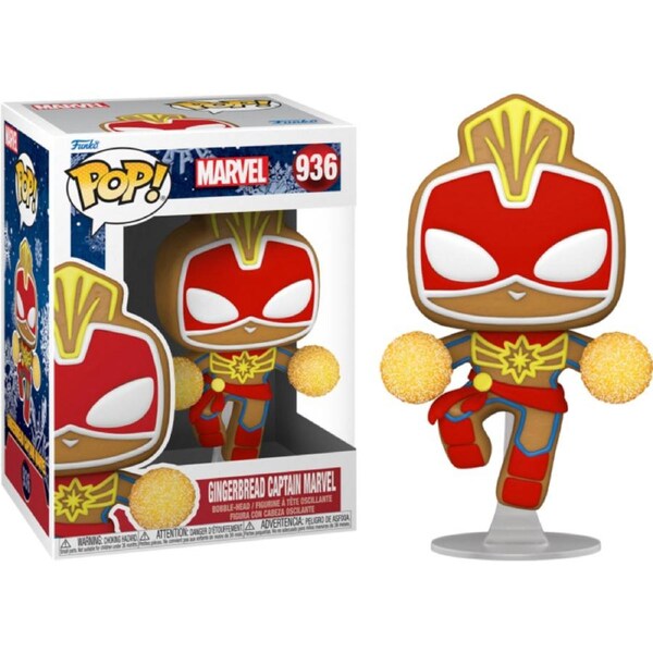 Captain Marvel - Captain Marvel Gingerbread #936 Pop! Vinyl