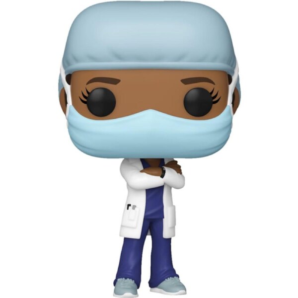 Pop! Heroes - Front Line Worker Female #2 Purple Pop! Vinyl
