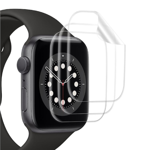 [3 Pack] ZUSLAB Apple Watch Series 6 5 4 3 2 1 40mm Flexible TPU HD Clear Film Self Healing Screen Protector