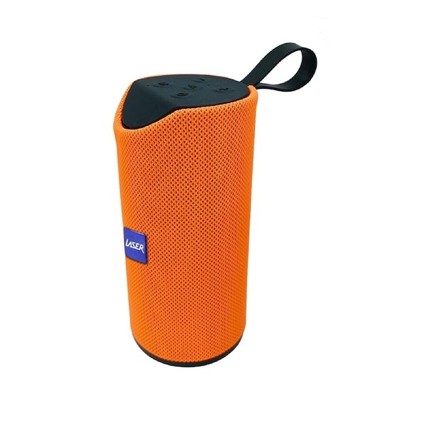 Laser Barrell Bluetooth Splashproof Speaker Orange