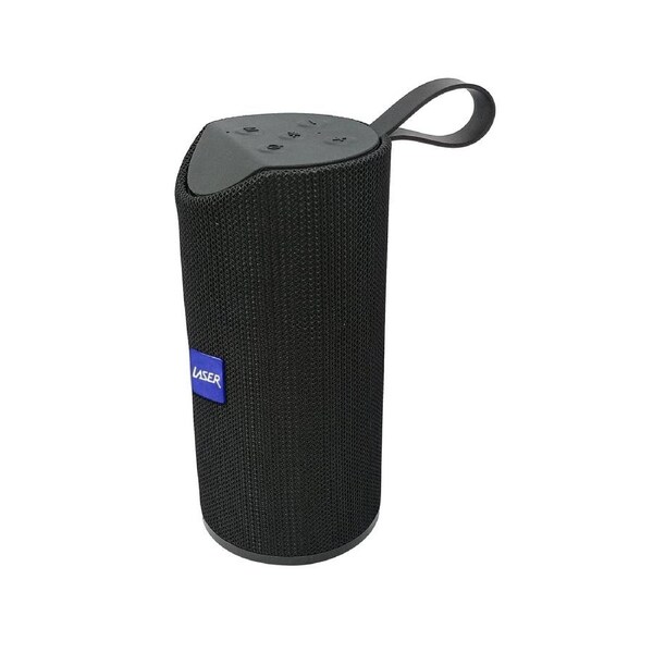 Laser Barrell Bluetooth Splashproof Speaker Black