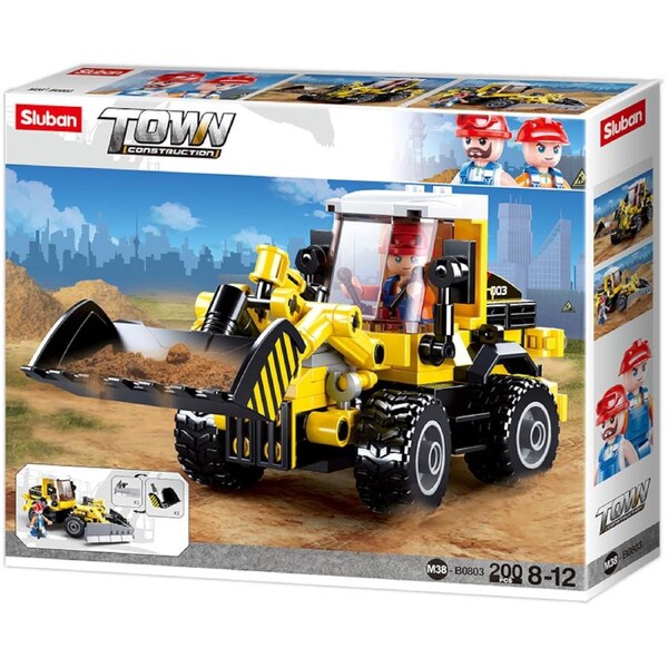 Sluban town Shovel M38-B0803 loader building blocks 200 pieces
