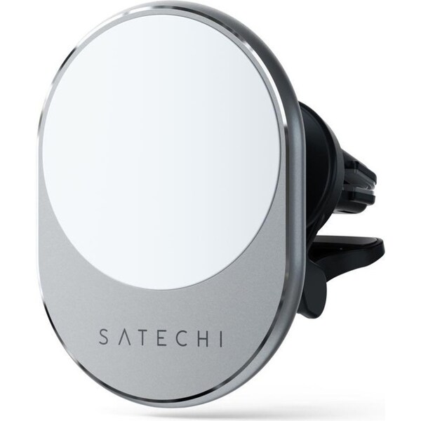 Satechi Magnetic Qi Wireless Car Charger for MagSafe iPhone 13/12/11 Space Grey