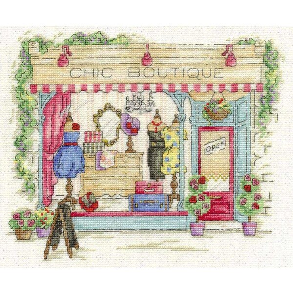 DMC Cross Stitch Kit Chic Boutique Counted X-Stitch with Threads