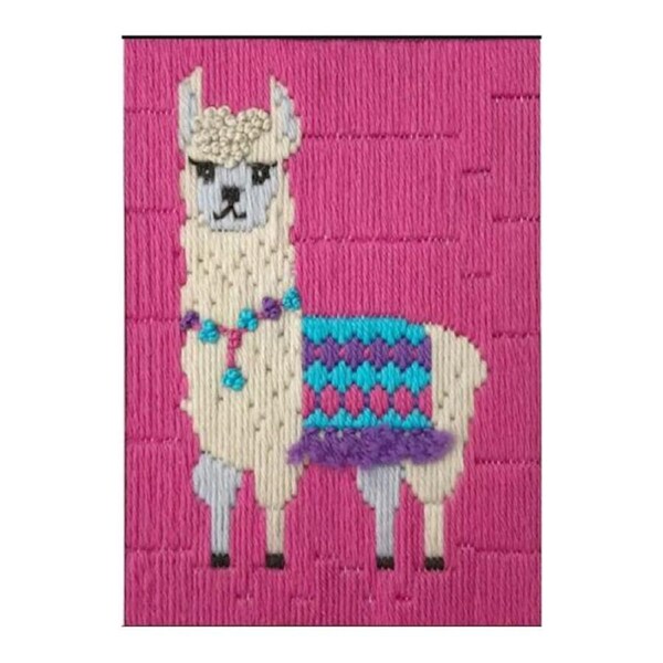 BEUTRON Long Stitch Kit Kids Beginner Llama