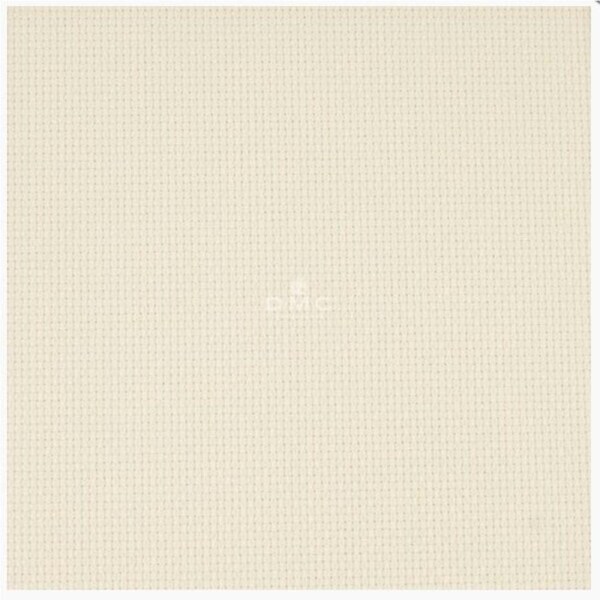 DMC Cross X Stitch Aida Cloth Ecru Cream 16ct Size 38x45cm Fabric Precut
