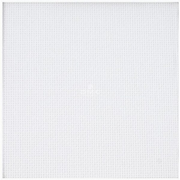 DMC Cross X Stitch Aida Cloth White 14ct Size 38x45cm Fabric Precut