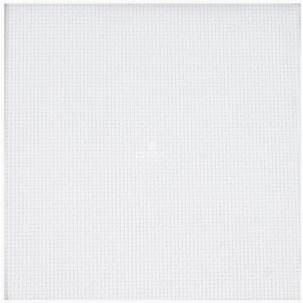 DMC Cross X Stitch Aida Cloth White 18ct Size 38x45cm Fabric Precut