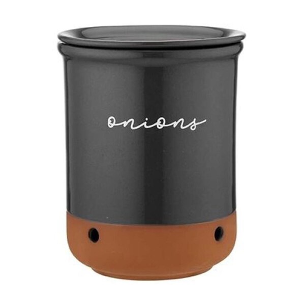 Ashdene Kitchen Eco Canister Terracotta Onion Charcoal