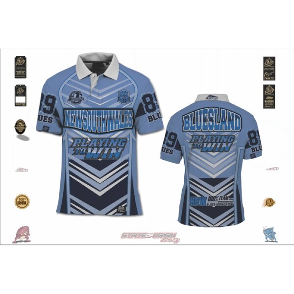 (L) (AP81) State of Origin - Blues Playing to Win NSW