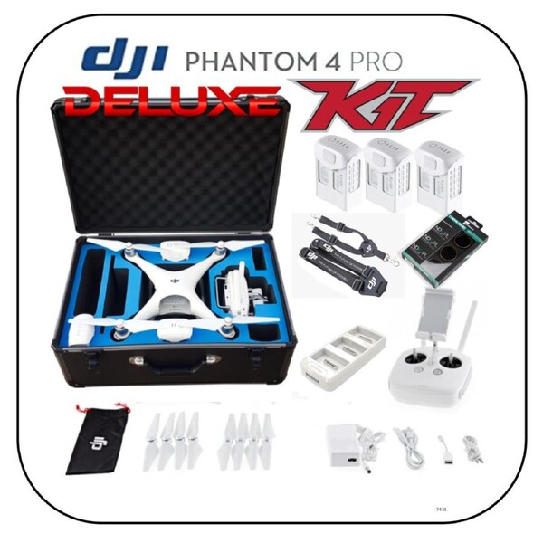(Refurbished) Phantom 4 Pro plus deluxe Flymore Kit plus (built in Screen included) V1