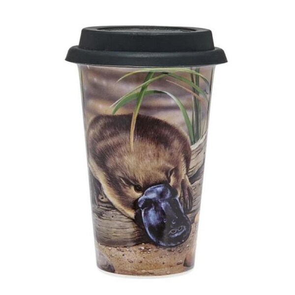 Ashdene Travel Tea Coffee Mug Cup Australian Fauna Platypus
