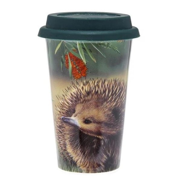 Ashdene Travel Tea Coffee Mug Cup Australian Fauna Echidna