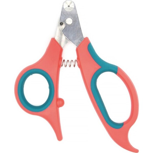 Catzon Pet Nail Clipper The Worry-Free Grooming Nail Clippers for Cats Birds Reptiles and Small Animals-Red