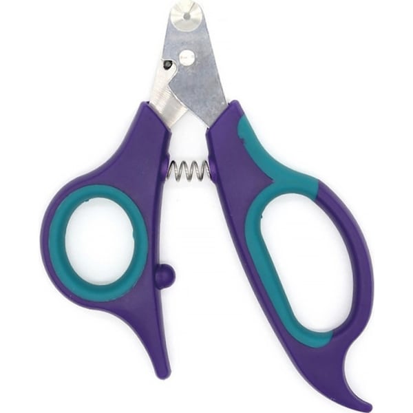 Catzon Pet Nail Clipper The Worry-Free Grooming Nail Clippers for Cats Birds Reptiles and Small Animals-Purple