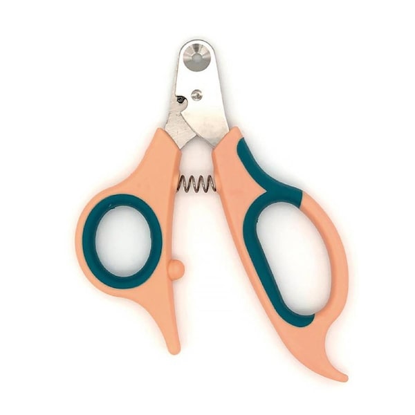Catzon Pet Nail Clipper The Worry-Free Grooming Nail Clippers for Cats Birds Reptiles and Small Animals-Apricot