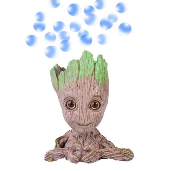 Catzon Aquarium BIG Groot Air Bubbler Decorations Heart-Shaped Fish Tank Ornemant-SR01