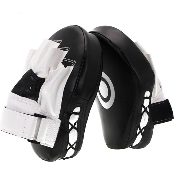 Catzon Boxing Curved Focus Punching Mitts Thickening Leatherette Training Hand Pads for Karate Gym