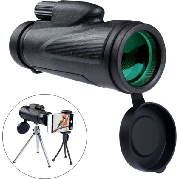 Catzon 12x50 Large-Aperture Monoculars for Bird Watching Camping Trips Handheld Telescope