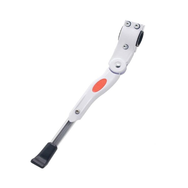 Catzon Adjustable Bike Kickstand Aluminum Rear Side Bicycle Stand for Bike 22"-27"-White