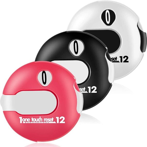 Catzon 3 Pieces Mini Golf Stroke Counter Scoring Keeper up to 12 Shot Score for Golf Accessories