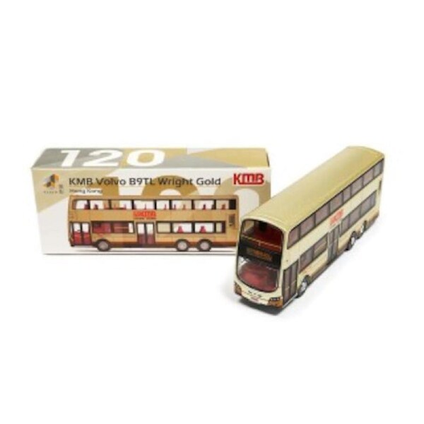 Tiny City Die-cast Model Car - KMB Volvo B9TL Wright Gold