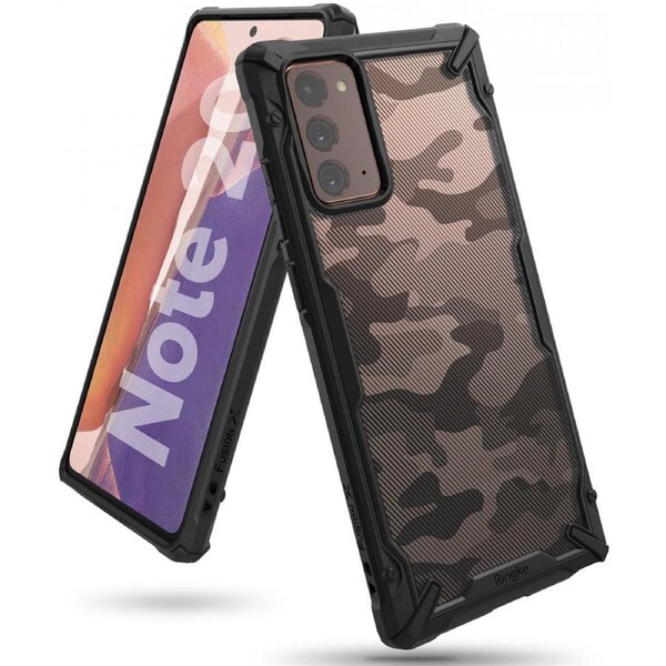 Ringke Fusion X Samsung Galaxy Note 20 Case Camo Black