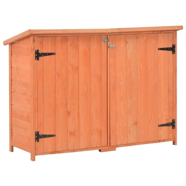 Garden Storage Shed 128x42x91 cm Wood vidaXL