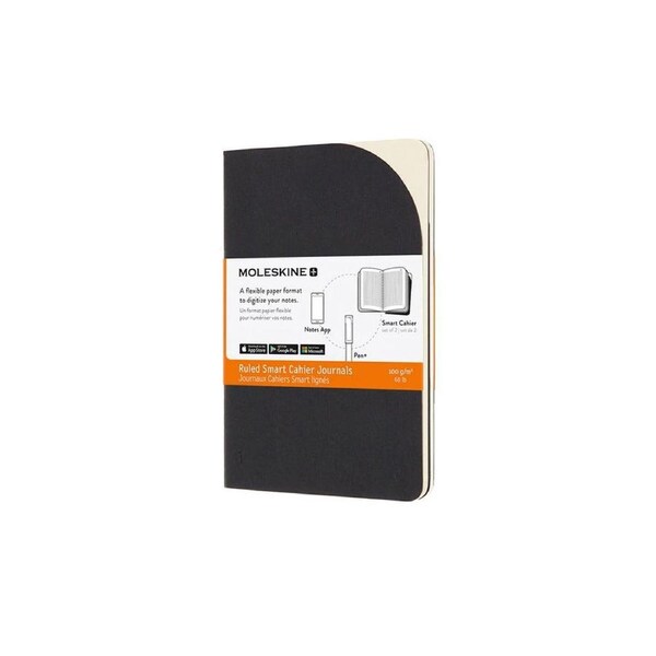 Moleskine Smart Paper Cahier Pocket Ruled Black (Set of 2)