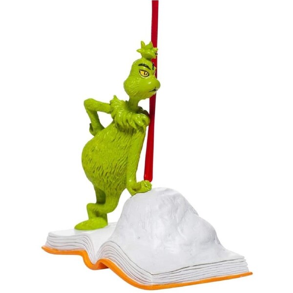 Department 56 Dr Seuss Grinch - Open Book Christmas Hanging Ornament 8cm