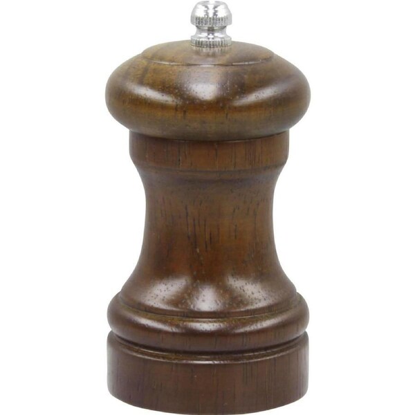 Chef Inox Salt or Pepper Mill -Dark Wood 100Mm