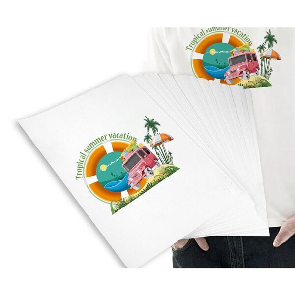 50 sheets A3 Heat Transfer Paper for Inkjet Printer Transfer Paper for T-shirts and Light and Dark Fabric