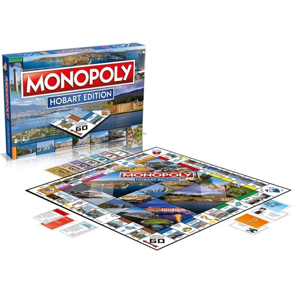 Monopoly Hobart Tasmania's Edition 8y+ Teens/Children Family/Friends Board Game