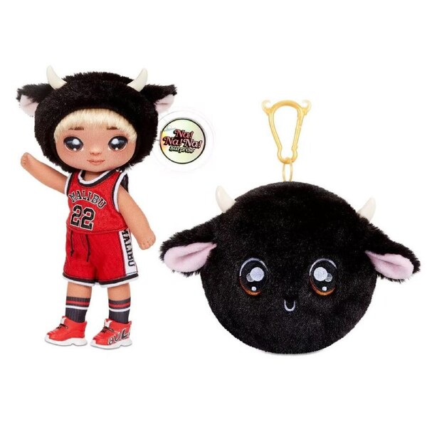 Na! Na! Na! Surprise 2 In 1 Pom Fashion Doll S4 Tommy Torro w/ Toro Purse