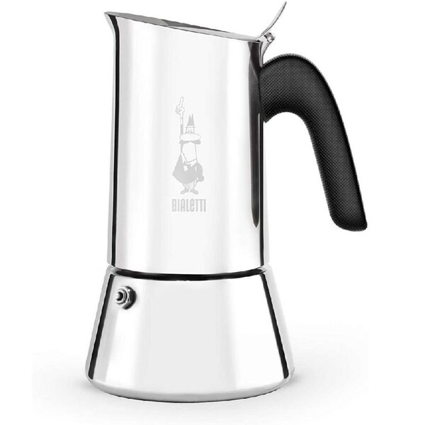 Bialetti Venus Espresso Induction Stainless Steel Coffee Maker Percolator Stove Top - 4 Cup