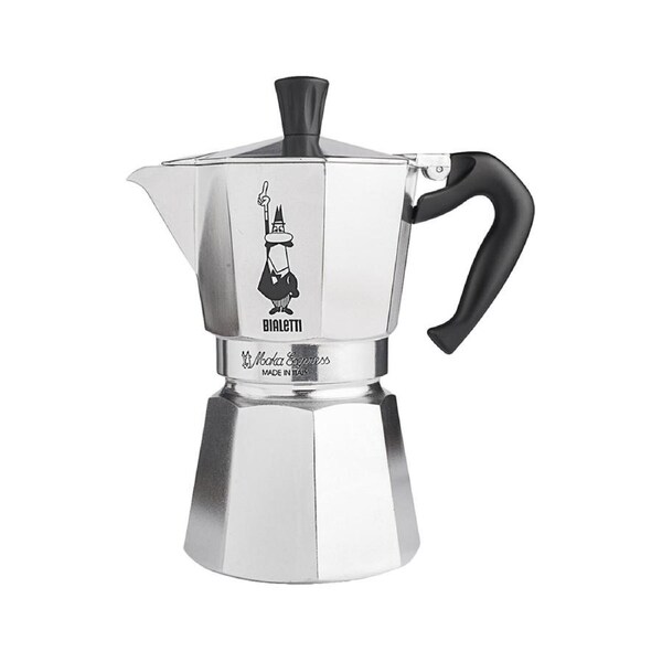 Bialetti Moka Express Coffee Percolator Maker Stove Top - 3 Cup