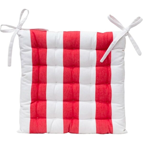 J.Elliot 40 x 40cm Outdoor/Indoor Cotton Chair/Stool/Sofa Seating Cushion Red